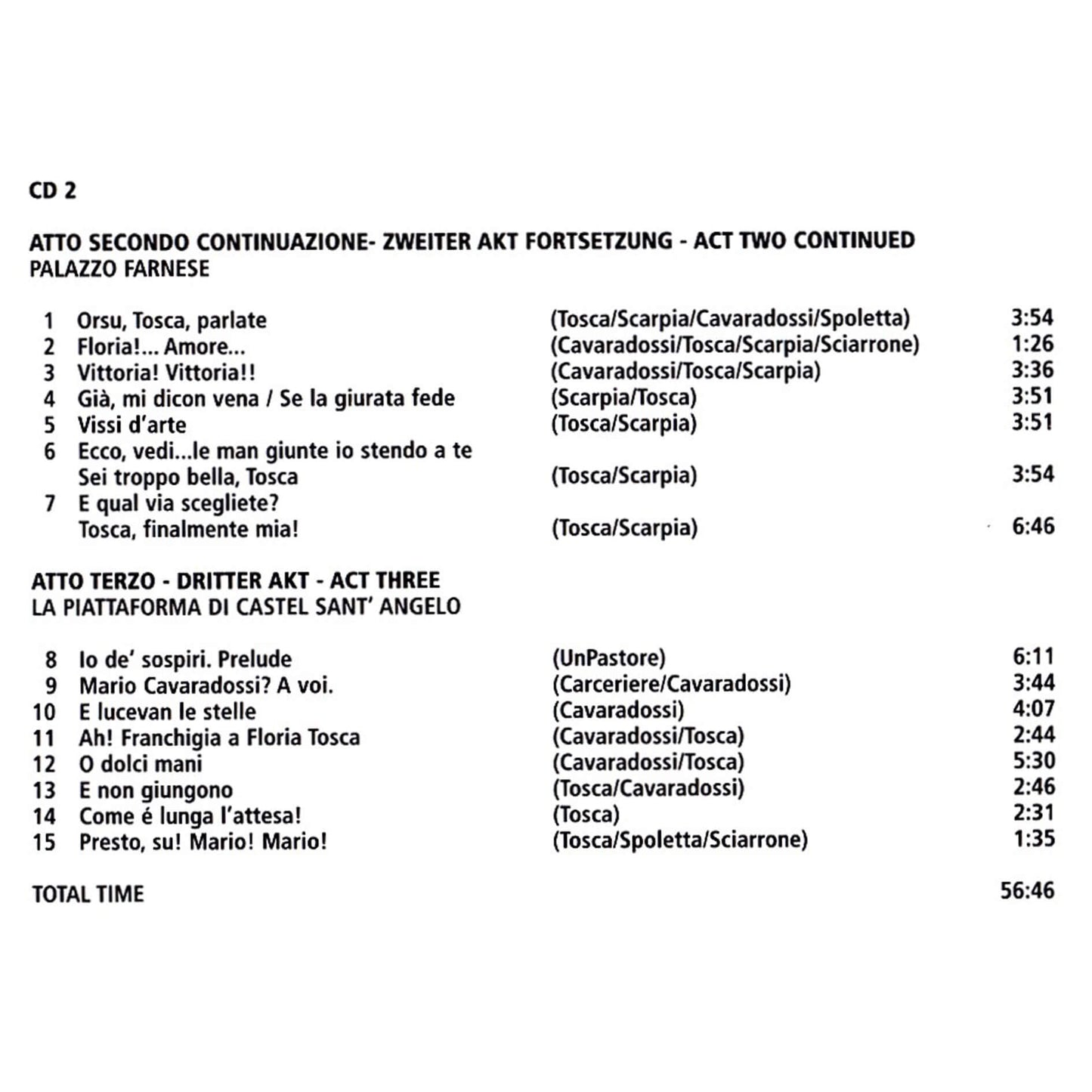 Tosca / Giacomo Puccini