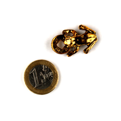 Лягушка в кошелек с полоской на спинке, для привлечения денег