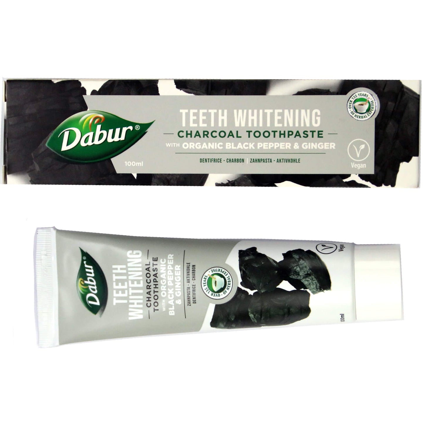 Зубная паста Dabur Whitening с органическим с перцем и имбирем 100ml