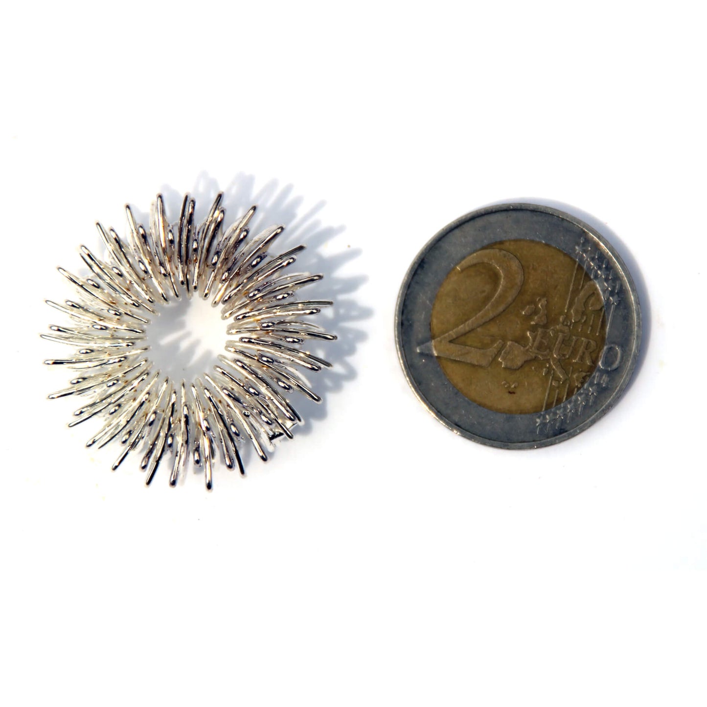 Су Джок Массажное кольцо "серебряное" большое (Индия)