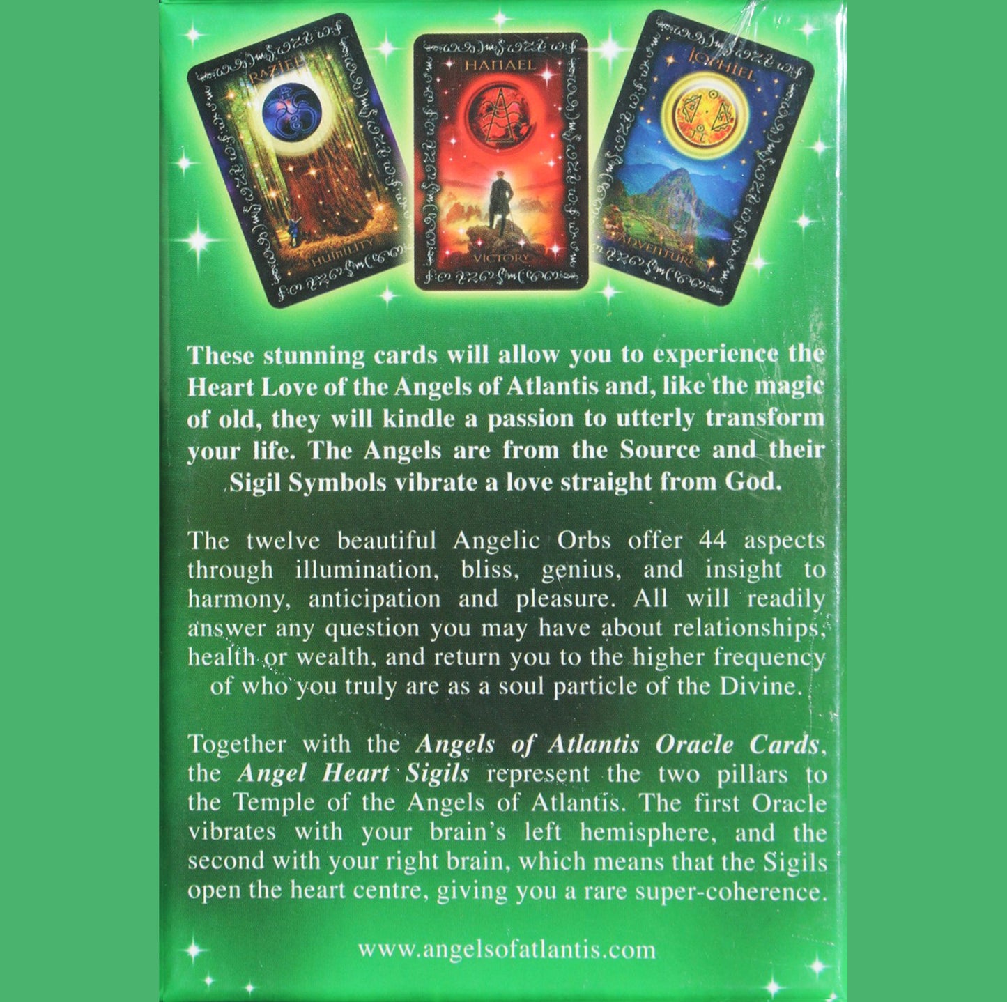 „Oracle“ kortelės „Sigils of Angel Heart“.