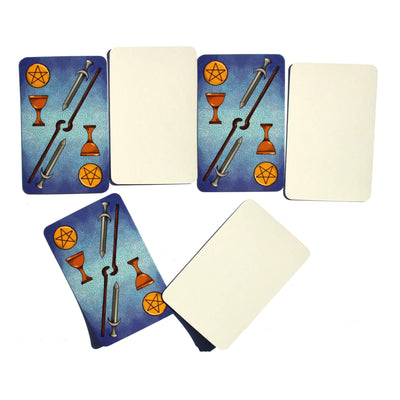 Taro kortos Mano unikalus Taro. Tuščios ateities taro kortelės, skirtos kortelių gamybai patiems