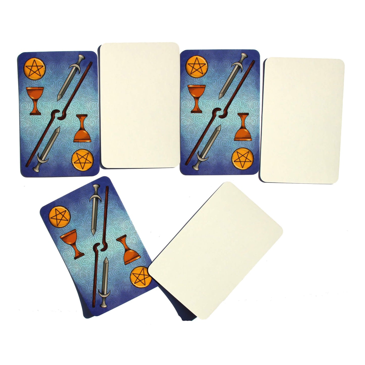 Taro kortos Mano unikalus Taro. Tuščios ateities taro kortelės, skirtos kortelių gamybai patiems