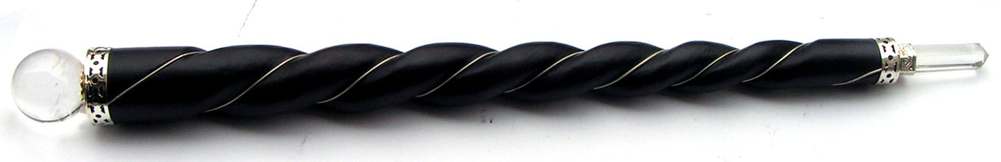 Деревянный Жезл силы для рэйки, спиральный