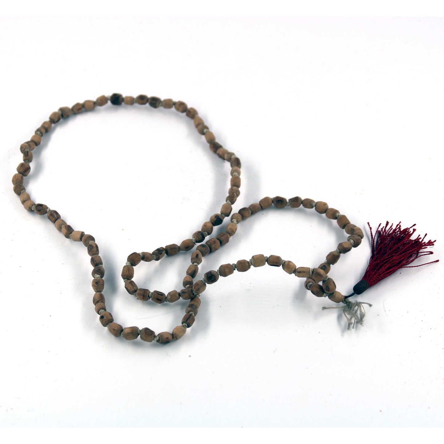 Чётки из дерева туласи с мелкими бусинами (108 бусин)