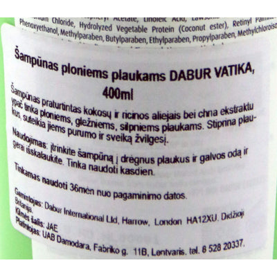 Аюрведический натуральный шампунь Vatika Tropical Coconut Volumizing Shampoo 400ml