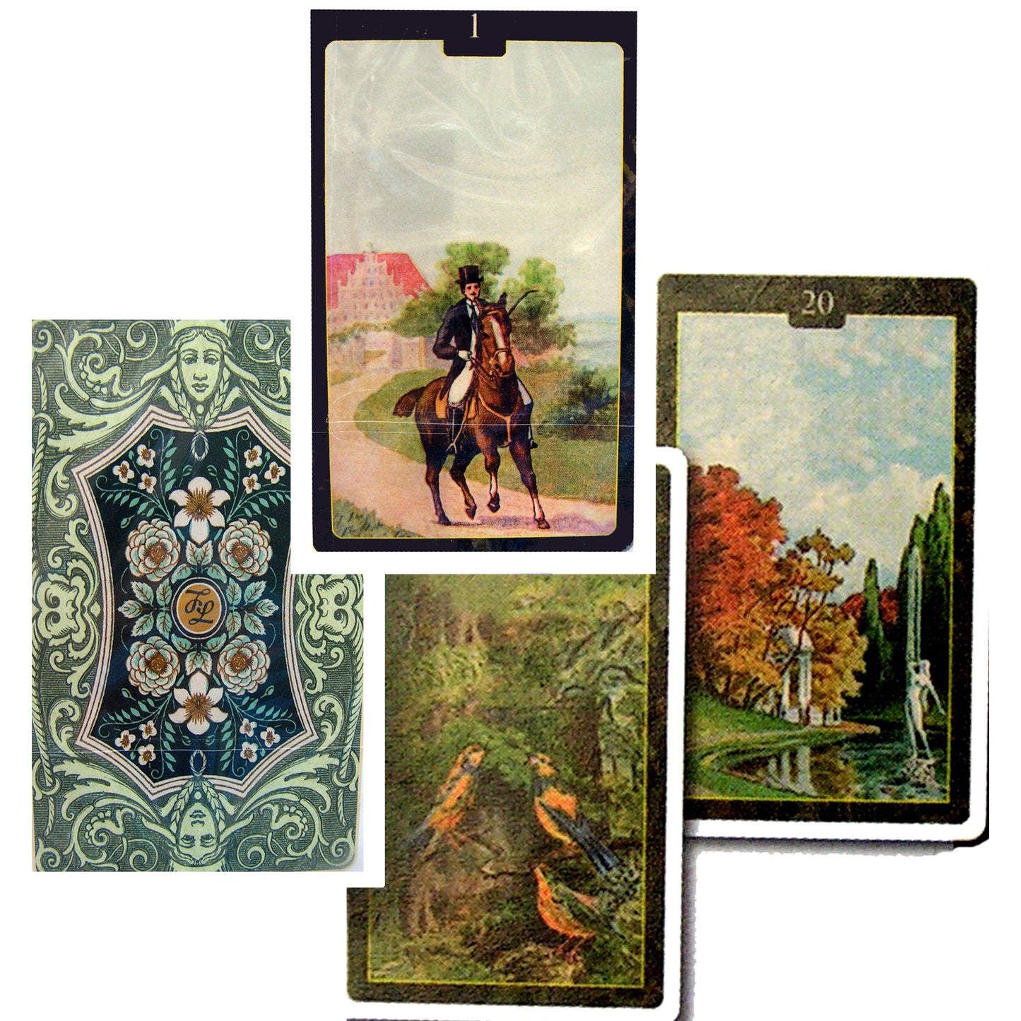 Lenormand Oracle kortelės (rusų kalba)