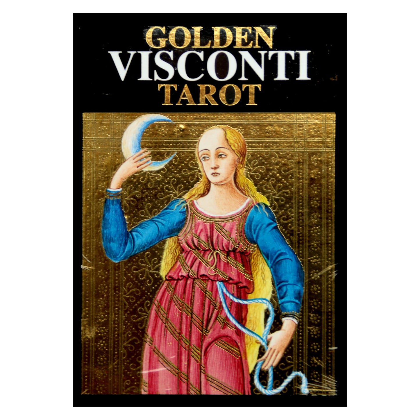 Taro kortos Visconti didelės paauksuotos