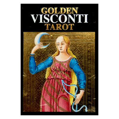 Таро карты Висконти большие позолоченные