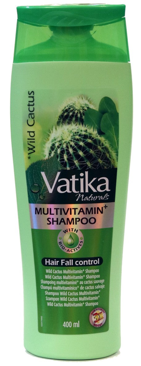 Аюрведический натуральный шампунь с диким кактусом Vatika Anti breakage shampoo 400ml