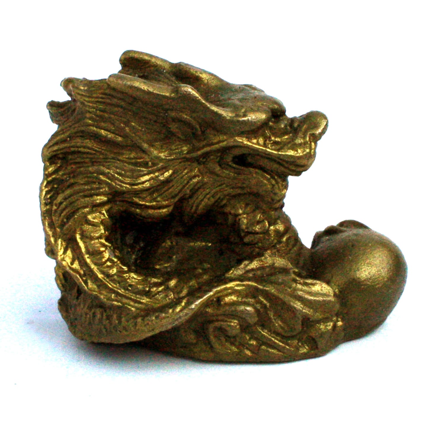 Бронзовая статуэтка "Дракон с жемчужиной" 1