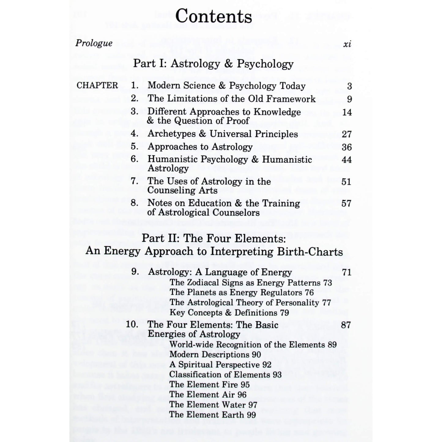 Stephen Arroyo "Astrology, Psichology and the Four Elements"
