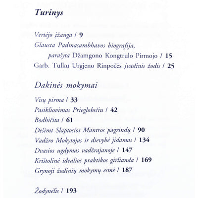 Ješė Cogjal "Dakinės mokymai"