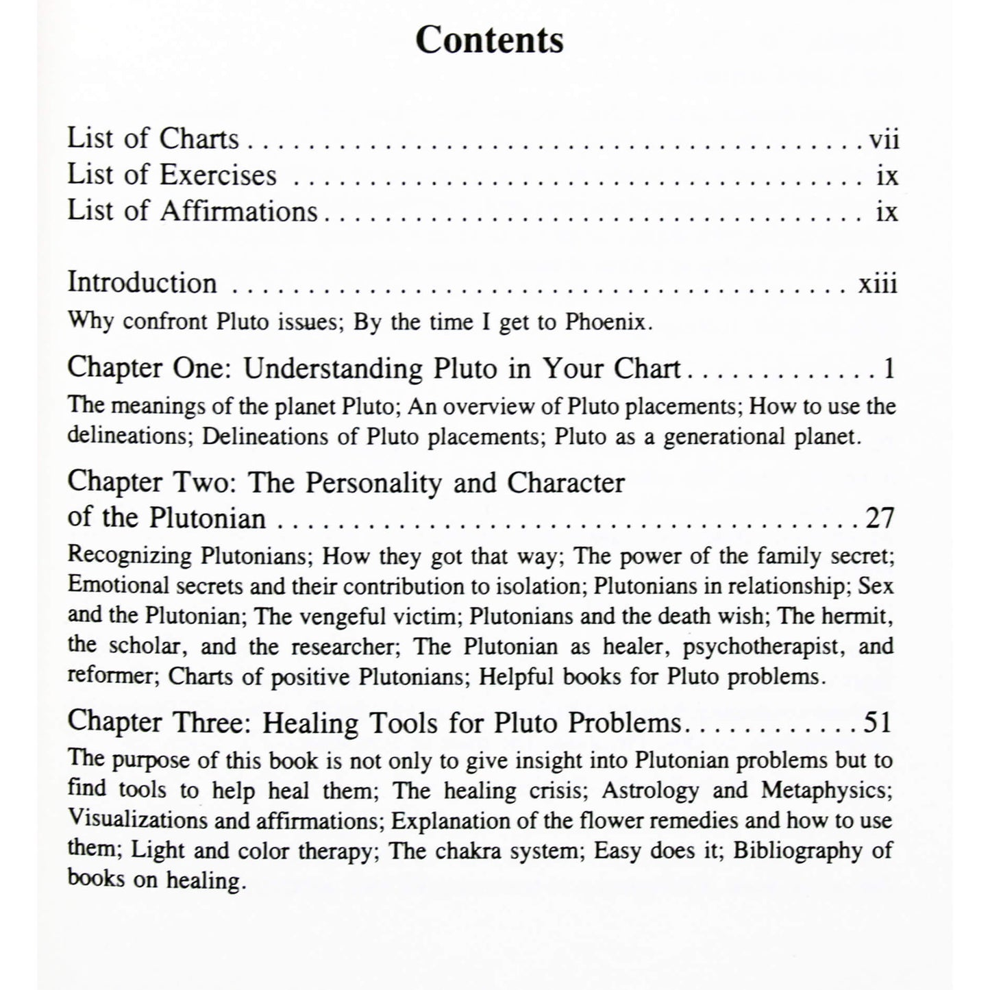 Donna Cunningham "Healing Pluto problems"