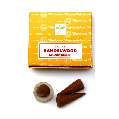 Благовоние-конусы Satya SANDALWOOD