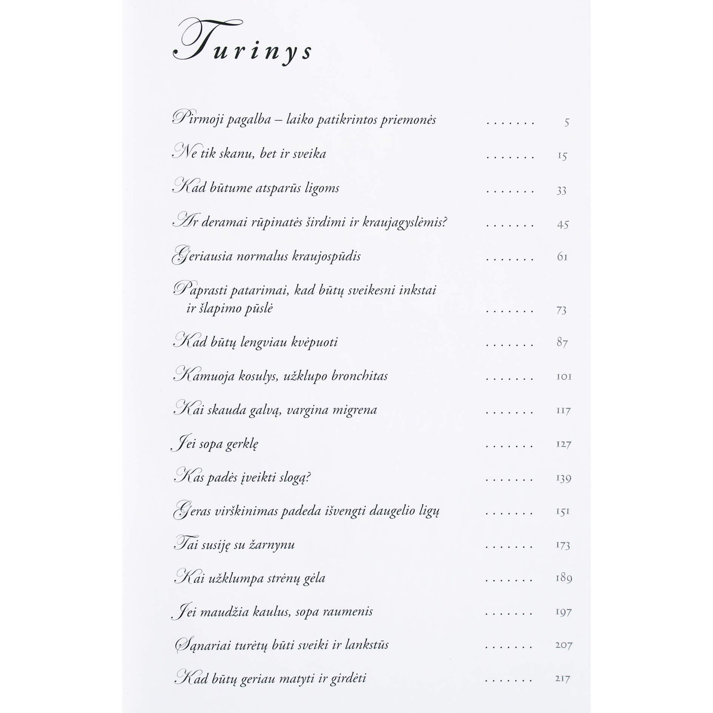 Geros sveikatos paslaptys