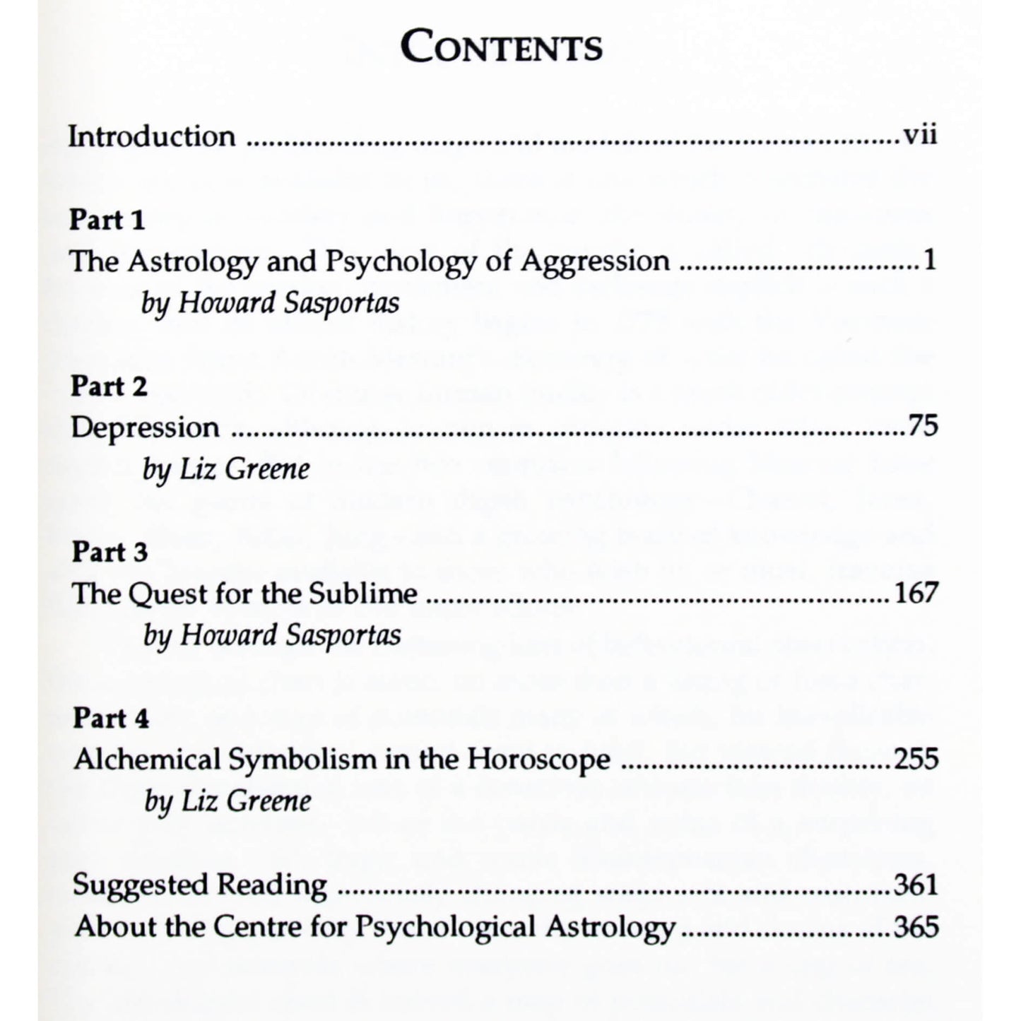 Liz Greene "Dynamics of the Unconscious"