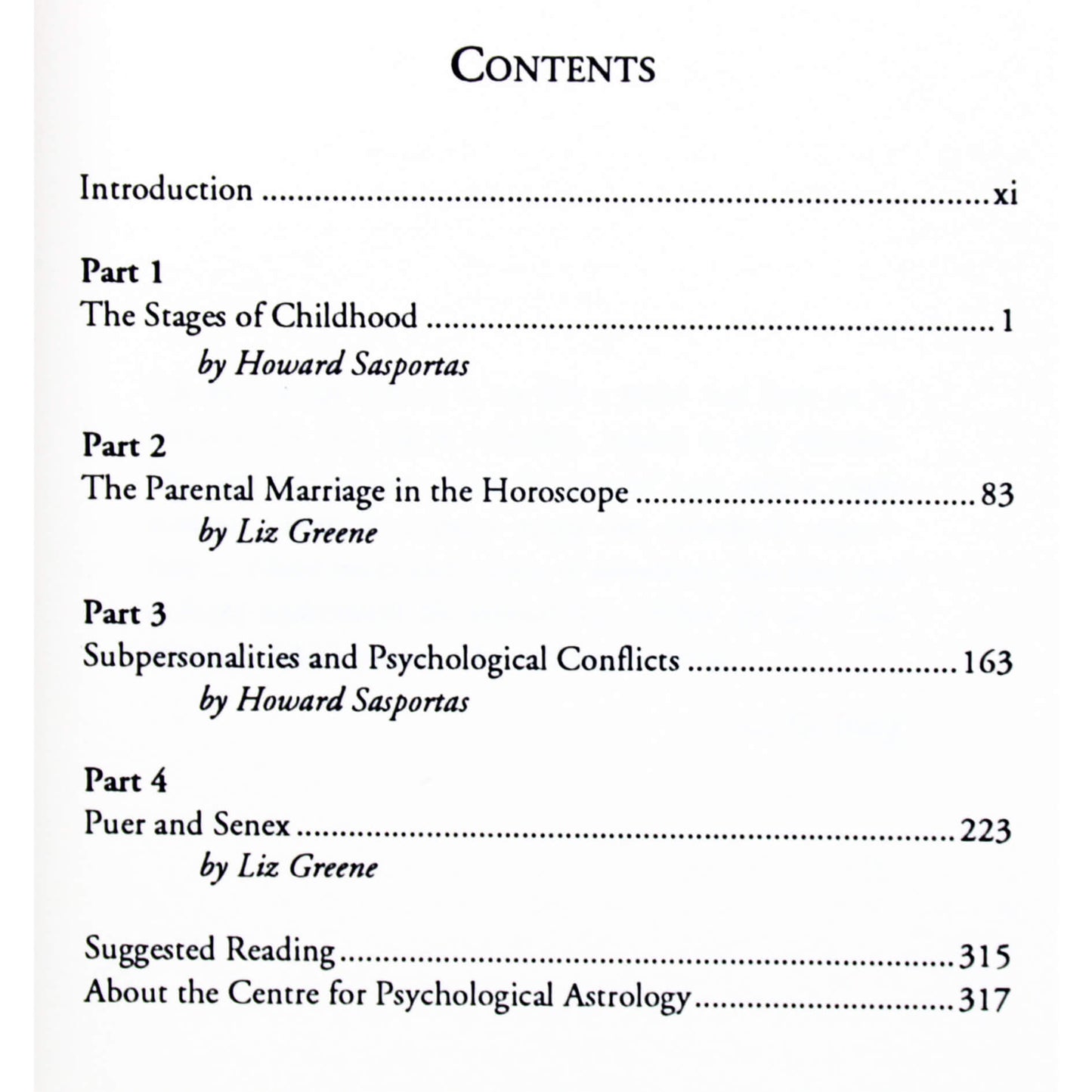 Liz Greene "The Development of the Personality"