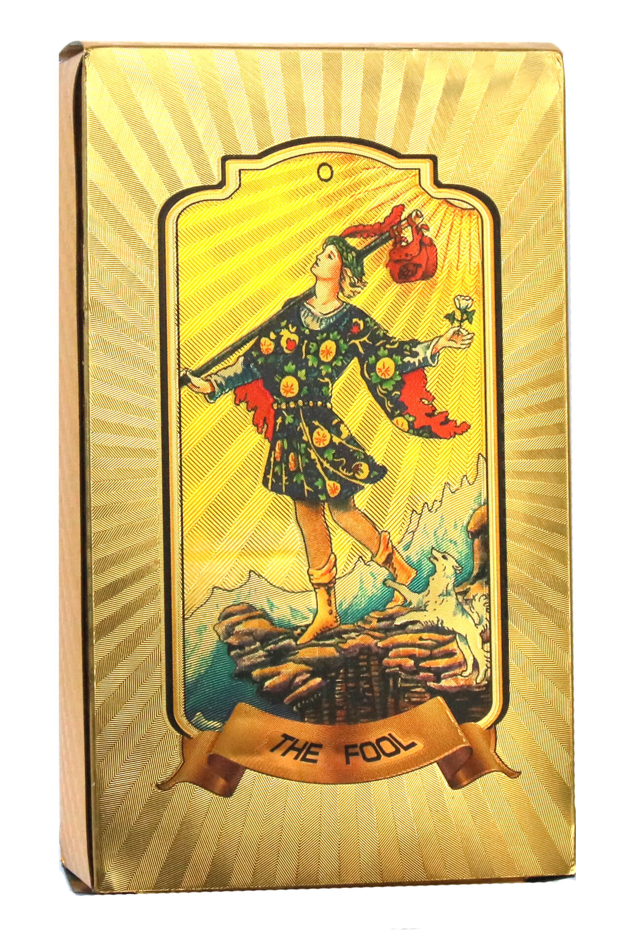 Таро карты Райдер-Уэйта ЗОЛОТЫЕ (на английском языке) (позолоченная коробочка)