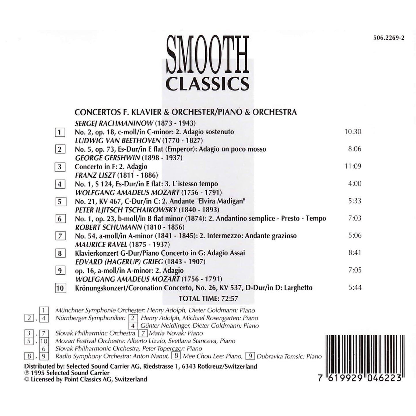 Rachmaninow, Beethoven, Gershwin, Liszt, Mozart / Piano Concertos