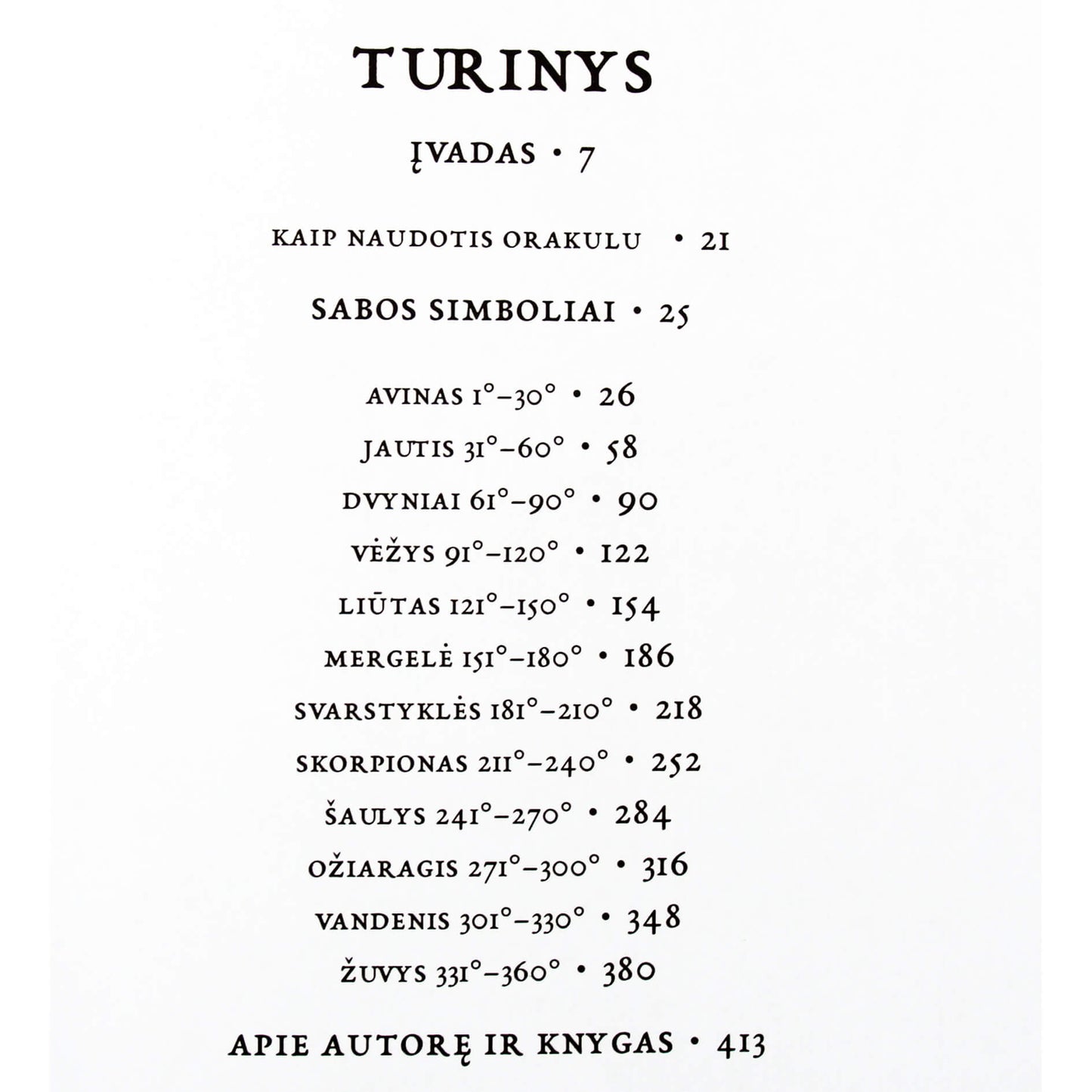Stonkutė "360 laipsnių paslapties. Astrologinis orakulas"