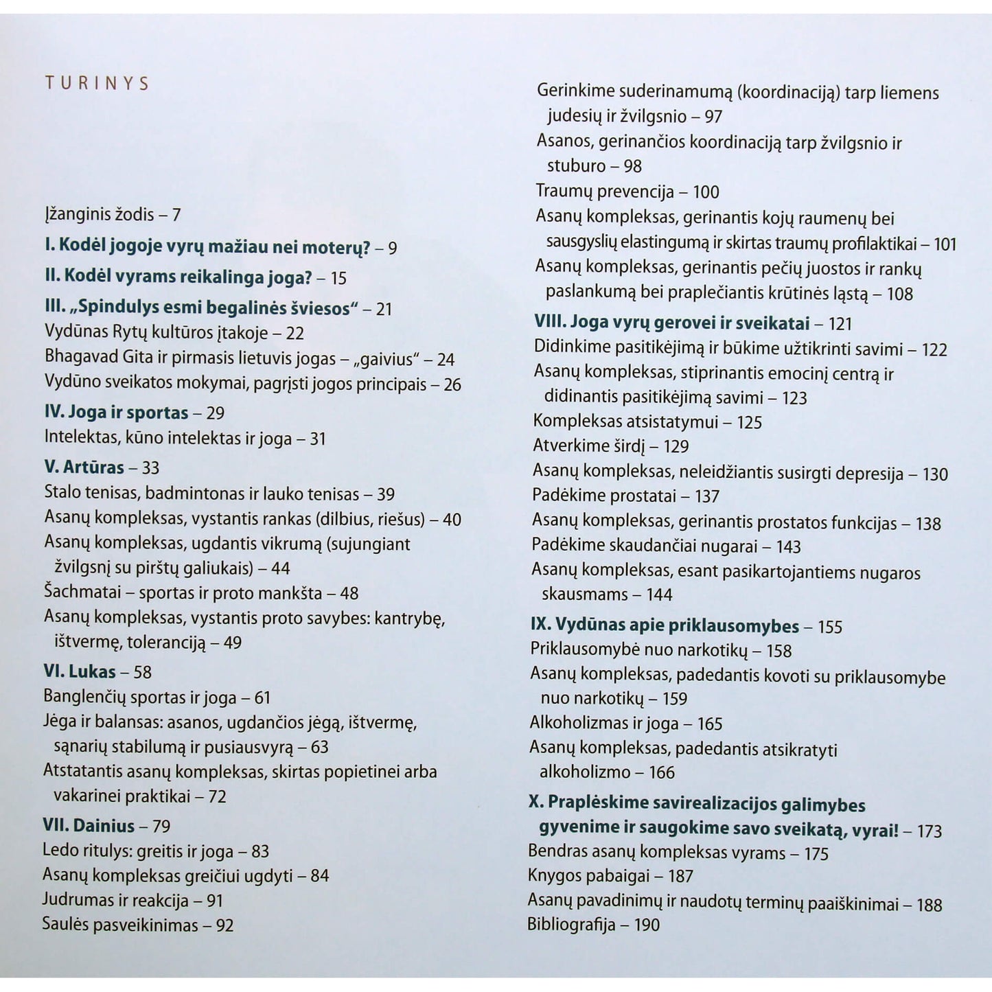 Voloshkevichene "Joga vyrams"