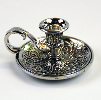 Подсвечник металлический (цвет "серебряный")