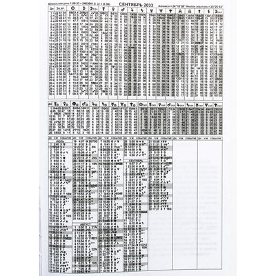 Альберт Тимашев "Русские профессиональные эфемериды 1930-2030"