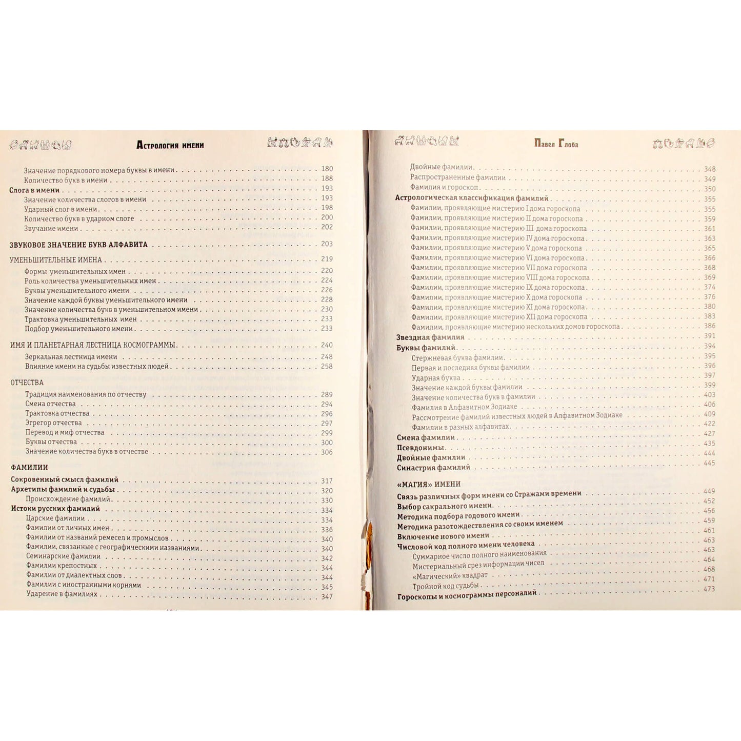 Павел Глоба "Астрология имени"