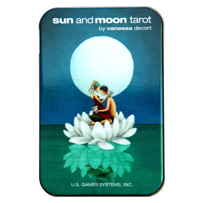 Taro Saulės ir Mėnulio kortos (metalinėje dėžutėje)